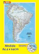 Mapa Mundi em Painel de Lona - Modelo 11