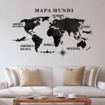 Mapa Mundi Espelhado Chumbo