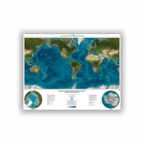 Mapa Mundi Parede Painel Lona 08
