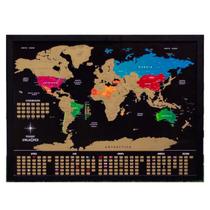 Mapa Mundi Unlocked - Com Moldura - Grande