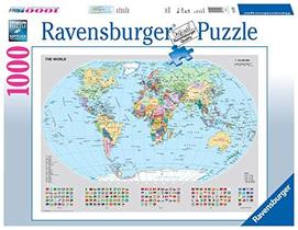 Mapa Mundial Político Ravensburger 15652 - Quebra-cabeça de 1000 peças