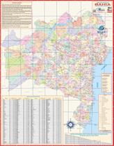 Mapa Politico Estado Da Bahia Atualizado - Gigante 120x90cm