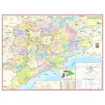 Mapa Região Metropolitana Grande São Paulo Baixada Santista