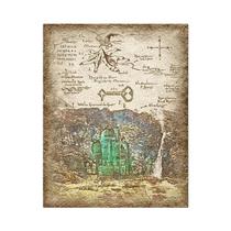 Mapa Retro Da Terra De Tolkien Em Tela, Pintura De Literatura Fantástica, Pôster De Filme, Decoração