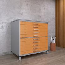 Mapoteca 10 Gavetas Map10 120,4cm X 122,3cm Aço