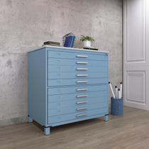 Mapoteca 10 Gavetas Map10 120,4cm X 122,3cm Aço