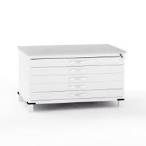 Mapoteca em Aco 05 Gavetas Pandin Branco Mapoteca em Aco 05 Gavetas Pandin Branco