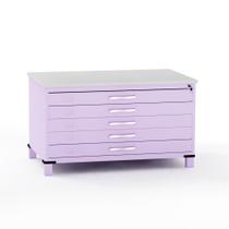 Mapoteca em Aco 05 Gavetas Pandin Lilás Mapoteca em Aco 05 Gavetas Pandin Lilás