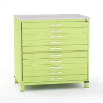 Mapoteca em Aco 10 Gavetas Pandin Verde Miró