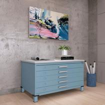 Mapoteca Mont 5 Gavetas 71,3cm X 120,4cm Aço