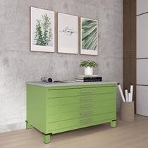 Mapoteca Mont 5 Gavetas 71,3cm x 120,4cm Aço Verde/Miro/Cinza Mapoteca Mont 5 Gavetas 71,3cm x 120,4cm Aço Verde/Miro/Cinza