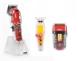 Maq. De Cortar Cabelo Wmark Ng 407 + Acabamento Ng 202 + Shaver NG 988