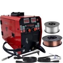 Maq. Solda Mig/Tig/Eletrodo 150A Bivolt c/ Arame 1kg/5kg