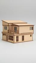 Maquete Casa Sobrado Escala 1:43 Corte Laser MDF Maquete Casa Sobrado Escala 1:43 Corte Laser MDF
