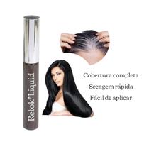 Maquiagem Capilar Retok Liquid 8ml Castanho Médio Nada de Brancos