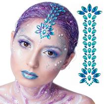 Maquiagem Carnaval Rosto Cabelo e Corpo Gemas Pedras Strass Auto Adesivas