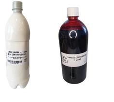 Maquiagem De Terror Látex 1L + Sangue Falso Artificial 1L - Lynx Produções Artistica