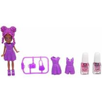 Maquiagem E Beleza Infantil Make Brinq Boneca+Esmate 8Pc(S