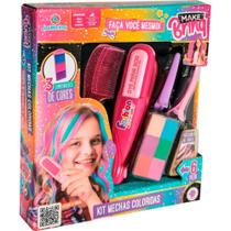 Maquiagem e Beleza Infantil Make BRINQ Mechas Coloridas(s) KIT Maquiagem e Beleza Infantil Make BRINQ Mechas Coloridas(s) KIT