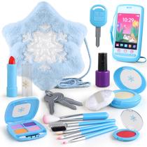 Maquiagem fingida para crianças de 1 a 3 a 5 a 4 a 6 anos, maquiagem de brincar para crianças de 3 a 5 anos, kit de maquiagem falsa com bolsa infantil, conjunto de maquiagem falsa para meninas, kit de maquiagem para crianças pequenas e brinquedos congelados para meninas de 1 a 3 a 3 a 4 Maquiagem fingida para crianças de 1 a 3 a 5 a 4 a 6 anos, maquiagem de brincar para crianças de 3 a 5 anos, kit de maquiagem falsa com bolsa infantil, conjunto de maquiagem falsa para meninas, kit de maquiagem para crianças pequenas e brinquedos congelados para meninas de 1 a 3 a 3 a 4