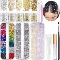 Maquiagem, gemas faciais, strass com cola e ferramentas LOIKMIUP