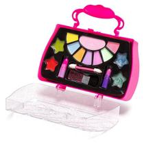 Maquiagem Infantil Kit Sombras Batom E Gloss - Polibrinq