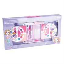 Maquiagem Infantil Maleta de Sombras Batom Gloss e Blush Charm Chic - Fenza