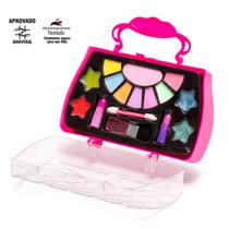 Maquiagem Infantil Maleta Sombra Gloss Batom Pincel Makebrinq Polibrinq