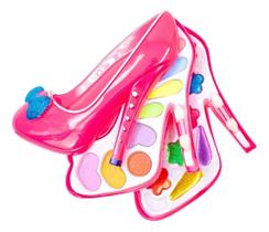 Maquiagem Infantil Sapato Saltinho Brinquedo Batom Sombras Maquiagem Infantil Sapato Saltinho Brinquedo Batom Sombras