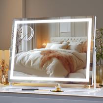 Maquiagem LED Vanity Mirror Hasipu 15,7x11,8 polegadas com vidro 10X