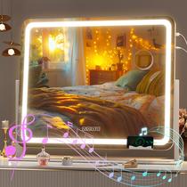Maquiagem LED Vanity Mirror Hasipu com alto-falante Bluetooth 23,6 x 19,7 polegadas