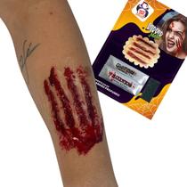 Maquiagem Make Halloween Ferimento Machucado Falso Kit Aterrorizante Maquiagem Make Halloween Ferimento Machucado Falso Kit Aterrorizante