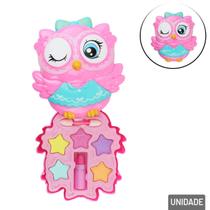 Maquiagem Para Boneca com Estojo Coruja - Tudo em Caixa Maquiagem Para Boneca com Estojo Coruja - Tudo em Caixa