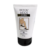 Maquiagem para Pernas Retok Legs Bisnaga Escuro Efeito Meia calça Instantâneo Hidrata e Protege a Pele Fácil de Aplicar e Remover