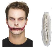 Maquiagem Terror Ferida corte c/ pontos 13cm+ sangue+ latex