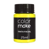 Maquiagem Tinta Facial Liquida Pote 25 ml Amarelo - Color Make