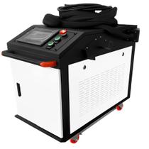 Máquina 3 em 1 de Solda Corte Limpeza a Laser 1500w 220v Monofásico Máquina 3 em 1 de Solda Corte Limpeza a Laser 1500w 220v Monofásico