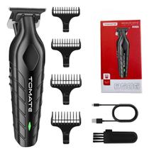 Maquina Acabamento Aparador Barbear Profissional Preto Usb