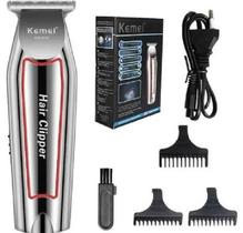 Maquina Acabamento Cabelo Barba Profissional Kemei Km 032