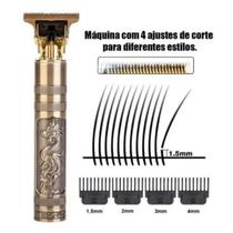 Máquina Acabamento Cortar Cabelo Barba Pelos Barbear