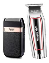 Máquina Acabamento Kemei 032 + Shaver Kemei 2024