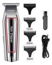Máquina Acabamento Kemei KM032 Profissional Bivolt Sem Fio Barba e Cabelo 3 Pentes Máquina Acabamento Kemei KM032 Profissional Bivolt Sem Fio Barba e Cabelo 3 Pentes