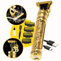 Maquina Acabamento Profissional portátil Cabelo Barba Sem Fio Dragão - Barbear profissional