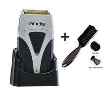 Maquina Andis Shaver Lithium e Escova de limpeza