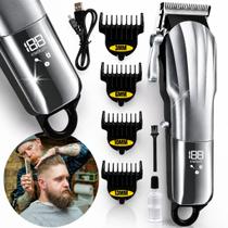 Maquina Aparador Cabelo Barba Profissional Titanium Sem Fio Maquina Aparador Cabelo Barba Profissional Titanium Sem Fio