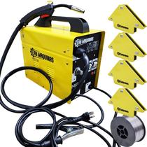 Maquina Aparelho Solda Mig130 Sem Gás Erbmaquinas 4 Esquadro