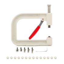 Máquina Aplicador De Pérola com Rebites + 200 Pérolas + Matrizes