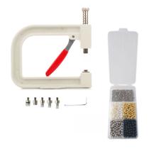 Máquina Aplicador De Pérolas + Kit 800 Pérolas 6mm Rebites e Matrizes Perola Sem Furo Máquina Aplicador De Pérolas + Kit 800 Pérolas 6mm Rebites e Matrizes Perola Sem Furo