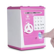 Máquina ATM de impressão digital Toy Piggy Bank Safe Box para crianças