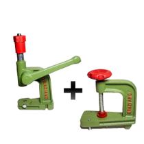 Máquina Balancim para Pregar Botão de Pressão Ilhós Rebites com Suporte Máquina Balancim para Pregar Botão de Pressão Ilhós Rebites com Suporte